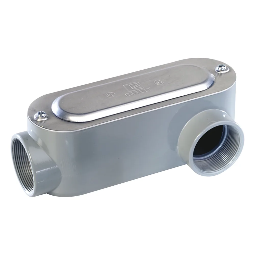 Caja Oval Roscada tipo LL de 3" larga (76.2 mm) / Incluye tapa y tornillos.