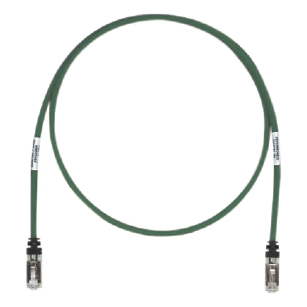 Patch Cord Cat6A, Blindado S/FTP, CM/LS0H, 2.13 Metros (7 Pies), Color Verde
