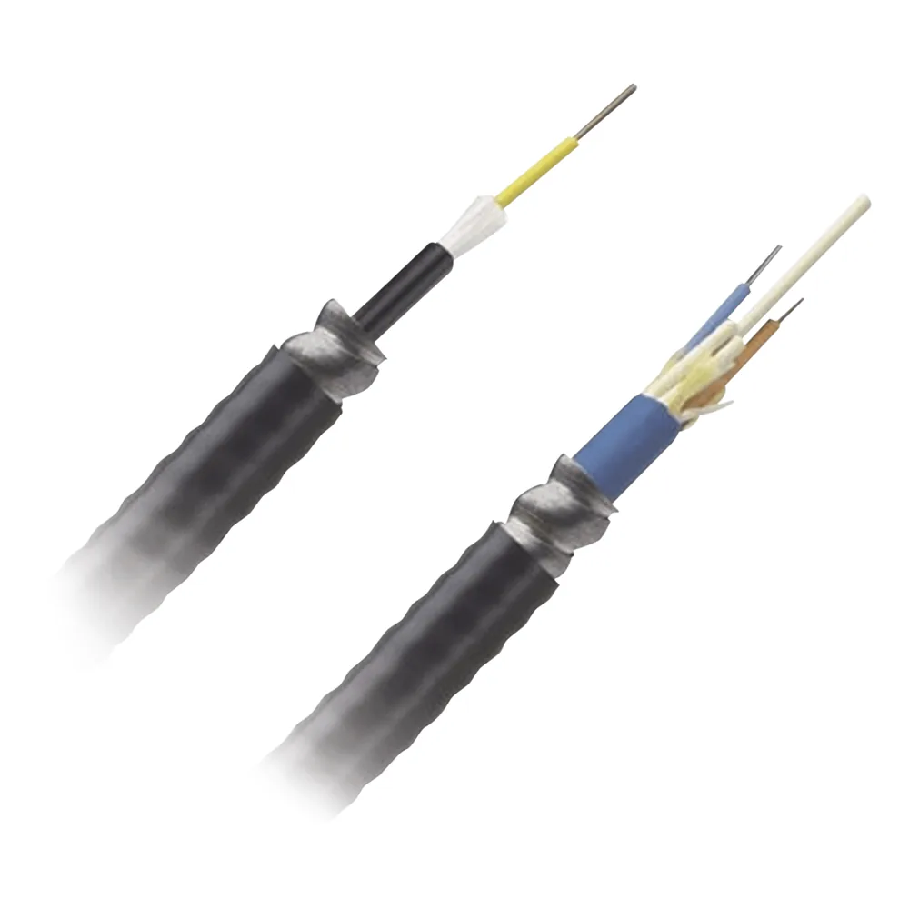 Cable de Fibra Óptica de 6 Hilos, Monomodo OS2, Interior/Exterior, Armada, Loose Tube 250um, OFCR (Riser), Precio Por Metro