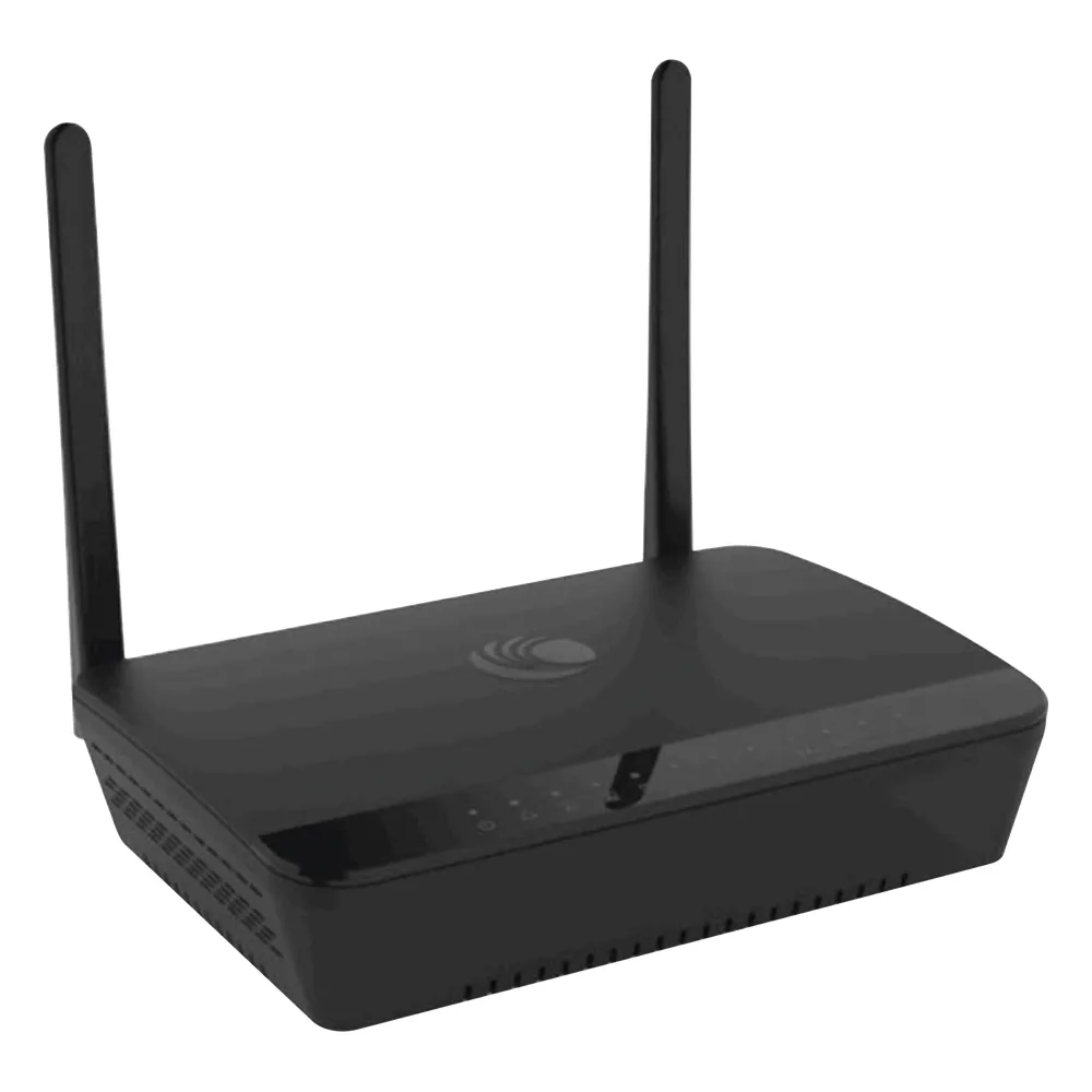 Router residencial cnPilot r195P de alta cobertura, doble banda, 2x puertos ATA, 1x puerto WAN con salida PoE para alimentar suscriptor Cambium