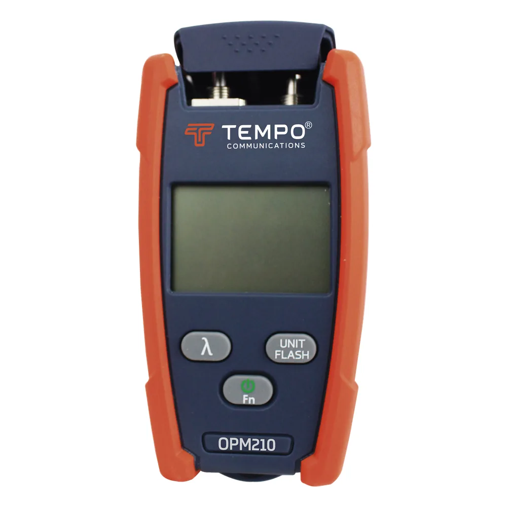 Medidor de Potencia (Micro OPM) para Fibra Óptica con Localizador Visual de Fallos (VFL), Entrada Universal de 2.5 mm (para Conectores SC, ST y FC), Rango de Medición de -70 a +10 dBm