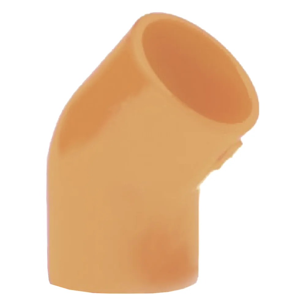 Codo de 45 Grados para Tubería de ¾” / para Detectores de Humo por Aspiración VESDA / Caja con 10 Piezas