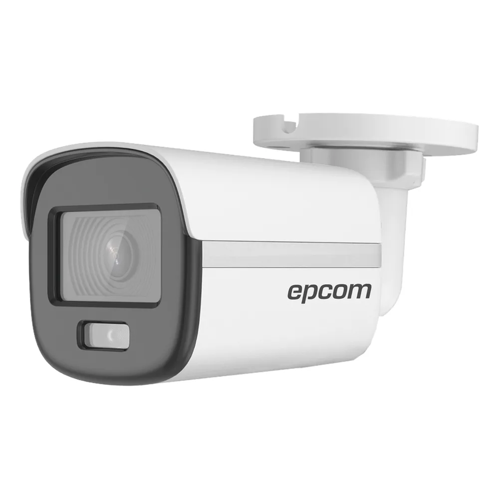 Bala TURBOHD 2 Megapíxel (1080p) / Lente 2.8 mm / ColorVu / Imagen a color 24/7 / METAL / Luz Blanca 20 mts / Exterior IP67 / TVI-AHD-CVI-CVBS / dWDR