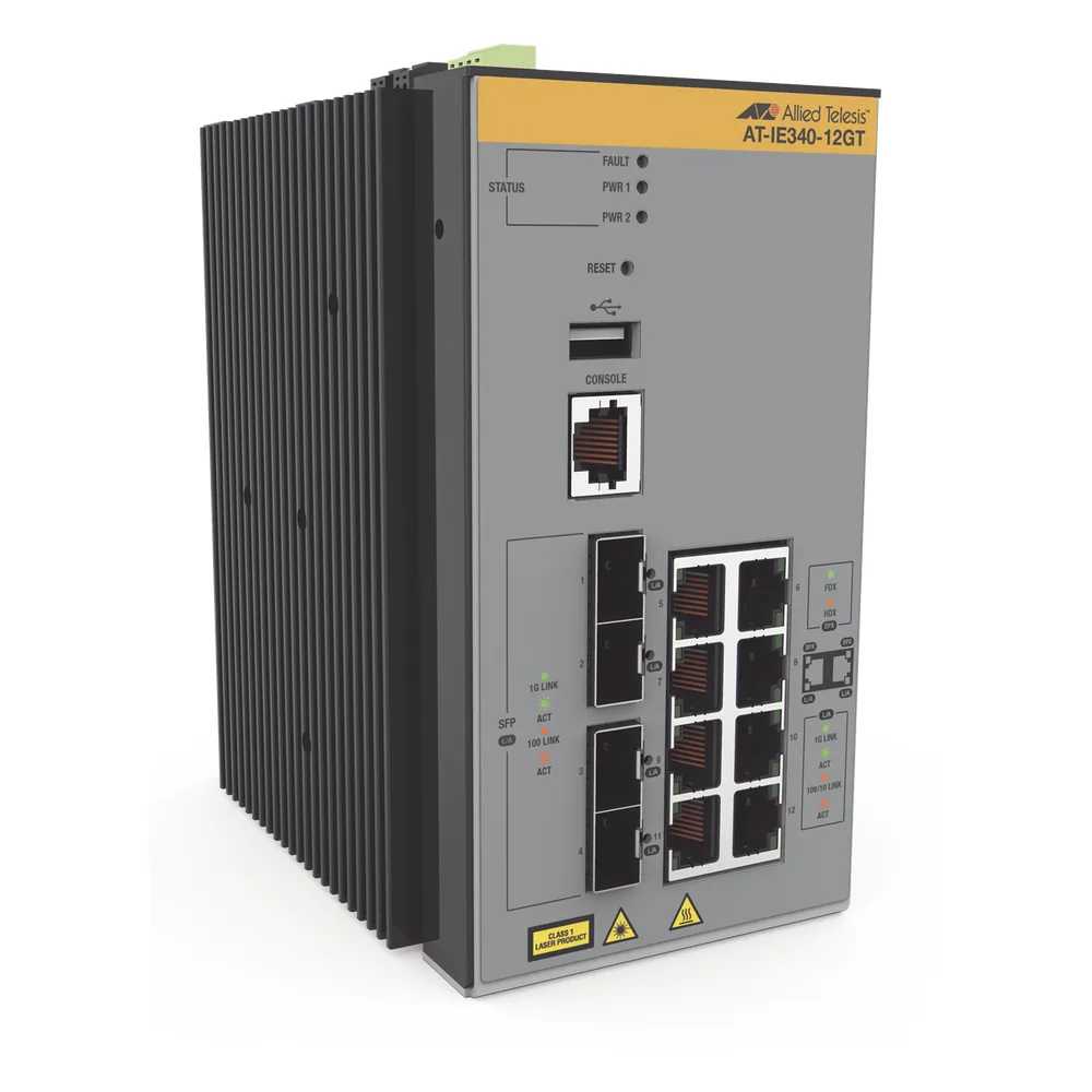 Switch Industrial Administrable Capa 3 de 8 x 10/100/1000 Mbps + 4 Puertos SFP