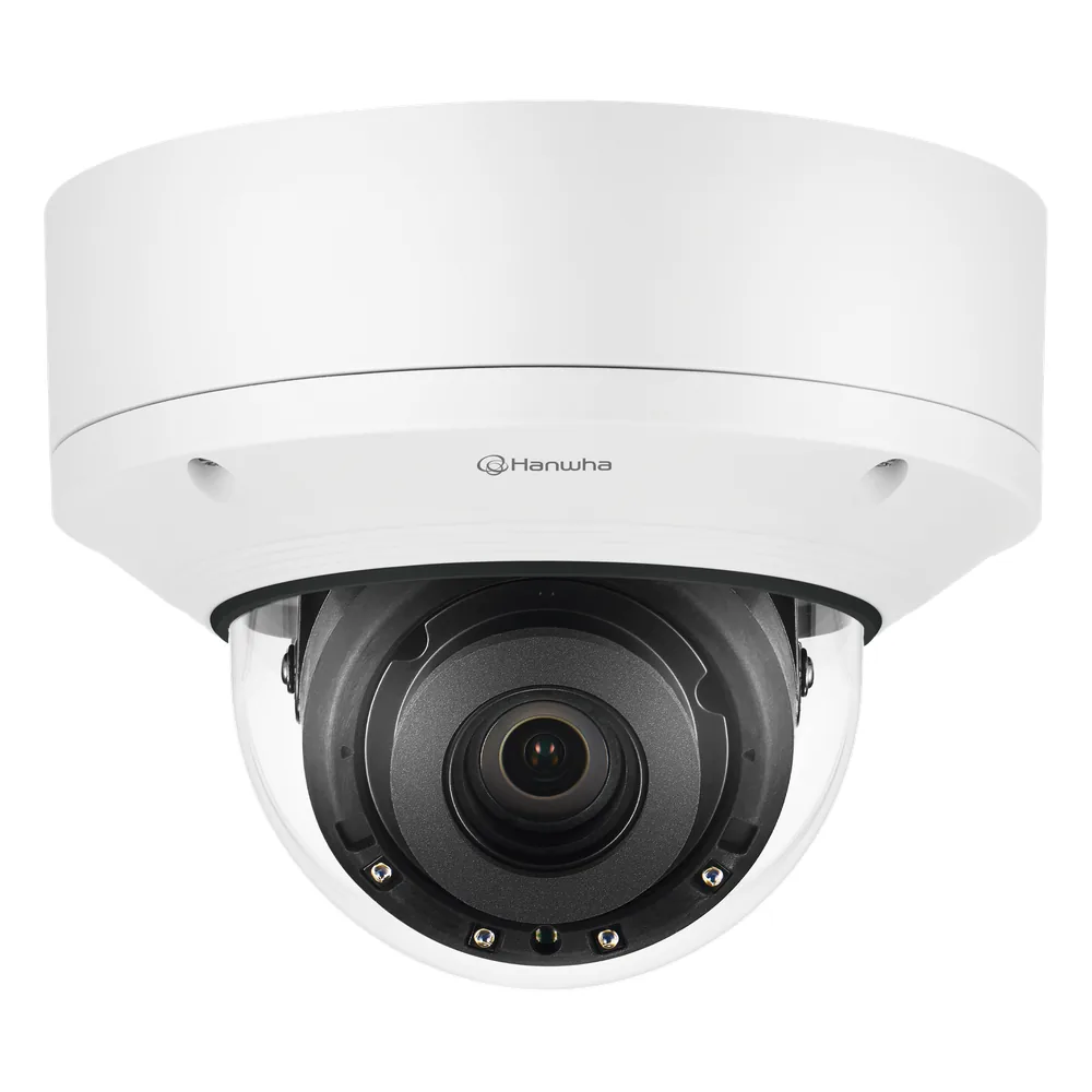 Cámara IP Domo Antivandálica 5MP para interior / Extensor POE / Lente Motorizado 3.6 - 9.4mm / IR 50M / WDR 150db / H.265 & WiseStream II