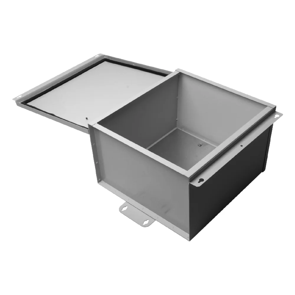 Gabinete de Telecom. de Acero Galvanizada con Plato Interior (400 x 400 x 250 mm). SE PUEDE PONER CANDADO.