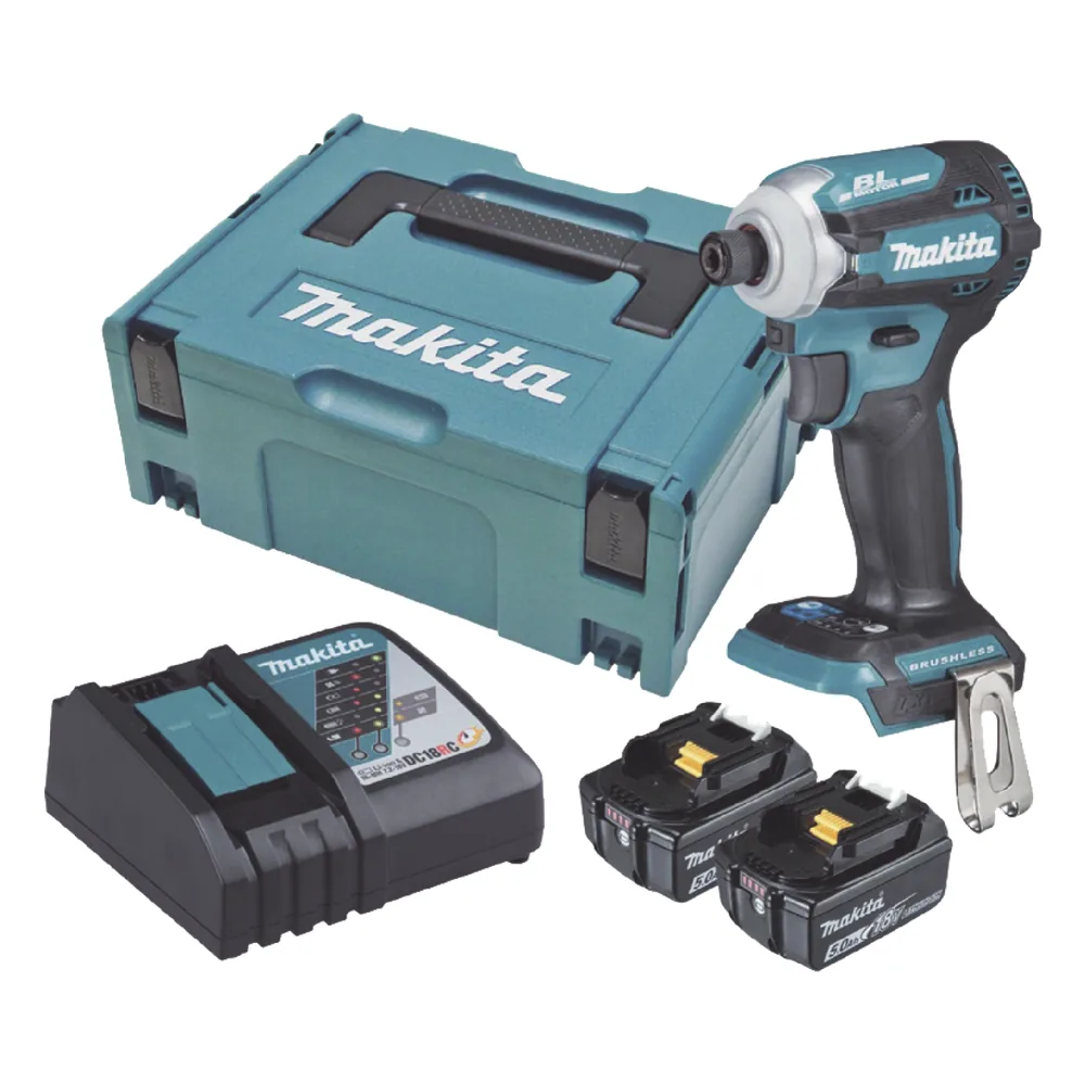 Atornillador de Impacto 18 Vcc, 3,800 RPM, 180N.m. Incluye: estuche MAKPAC, Cargador y 2 Bat. 5Ah