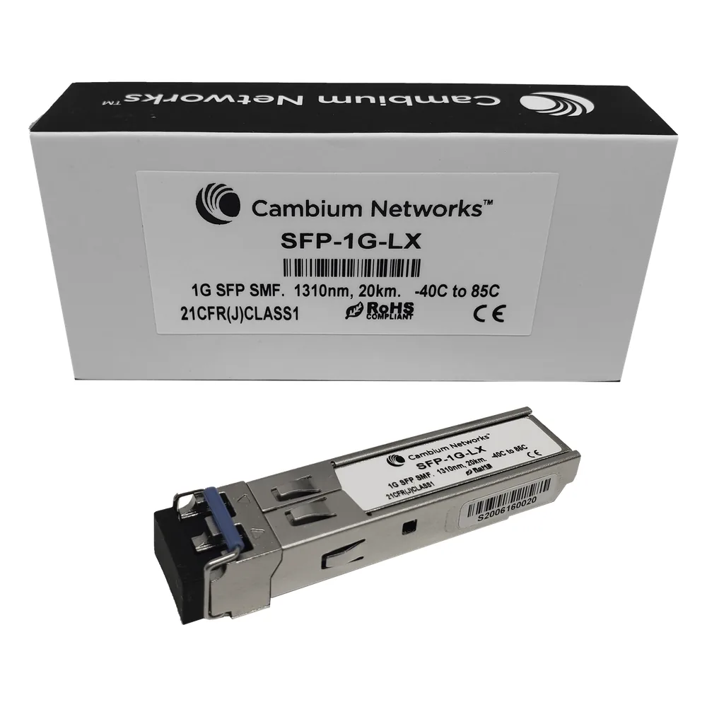Transceptor MiniGbic SFP, 1 Gbps, Monomodo, distancia hasta 20 km, conector LC