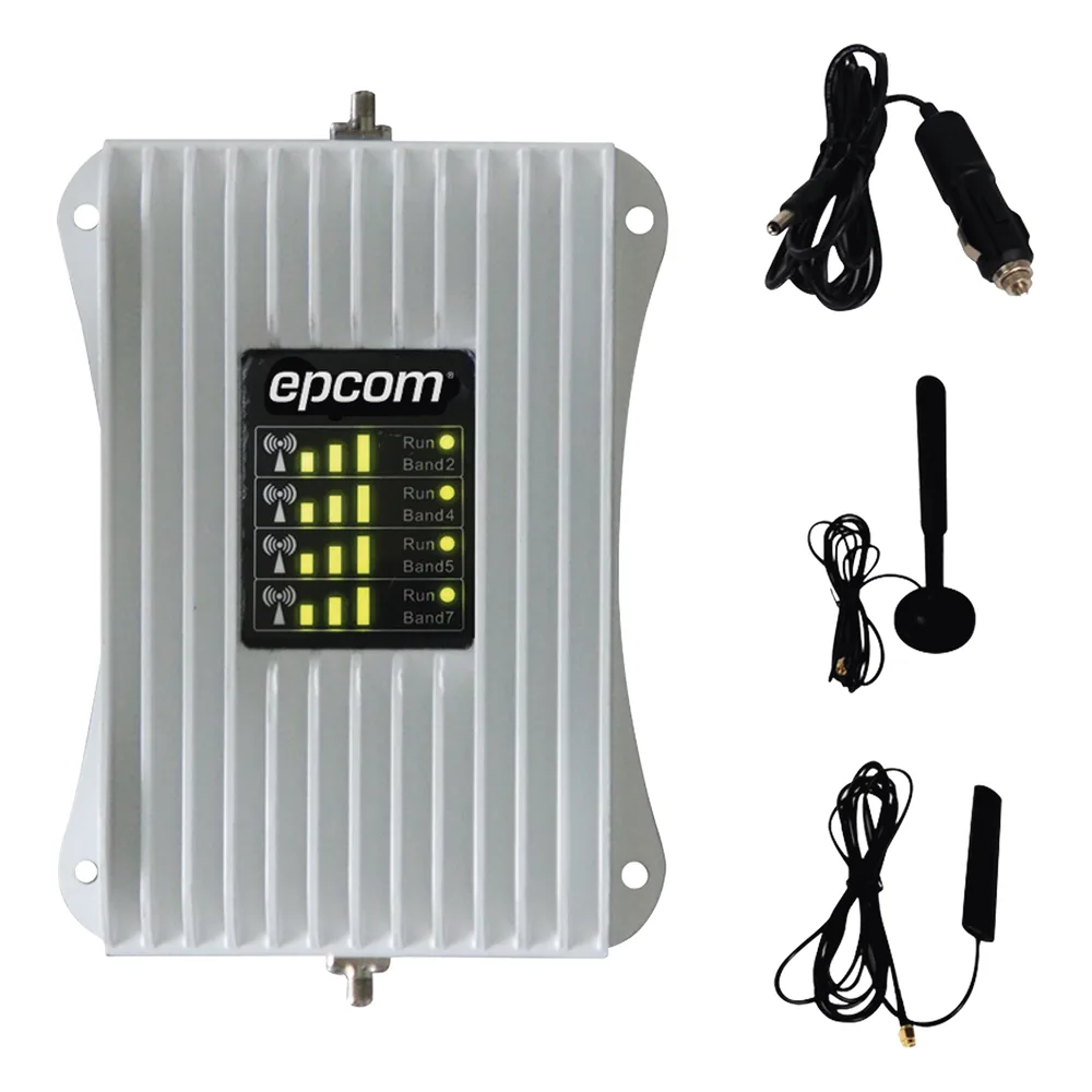 KIT de Amplificador de Señal Celular Para Vehículo/ Soporta y Mejora la Señal Celular 4.5G, 4G LTE/ Múltiples Operadores, usuarios y dispositivos/ Ideal para Vehículo tipo Camioneta, Pick up o Sedán.