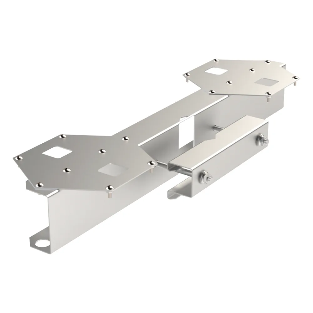 Base Doble para Lámpara de Obstrucción EI-GSLSE. Compatible con tubo hasta 1-1/4".