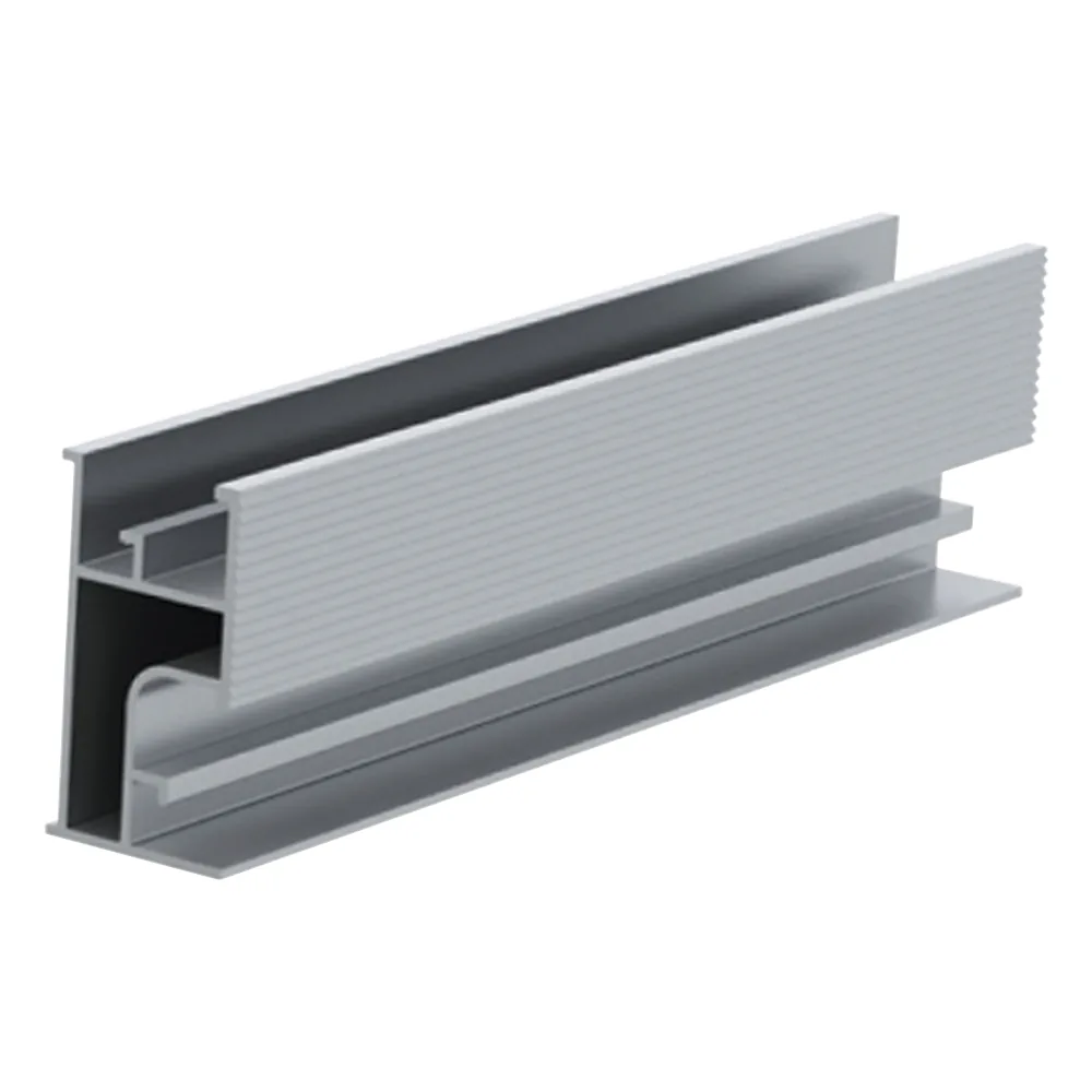Riel 3 para montaje de módulos fotovoltaicos de aluminio anodizado de 4400mm.