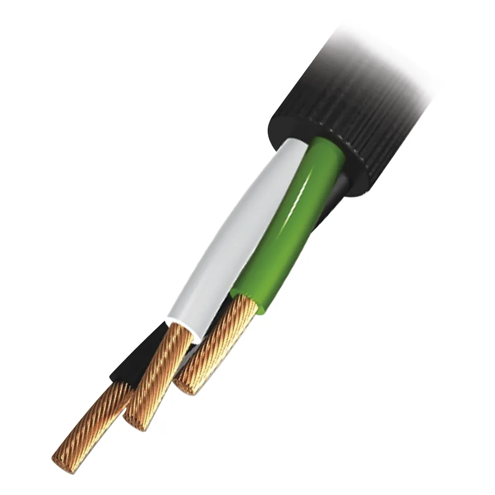 Cable Eléctrico de Uso Rudo 3 Hilos Calibre 16 AWG, Hasta 600 V. Rollo de 100 m.