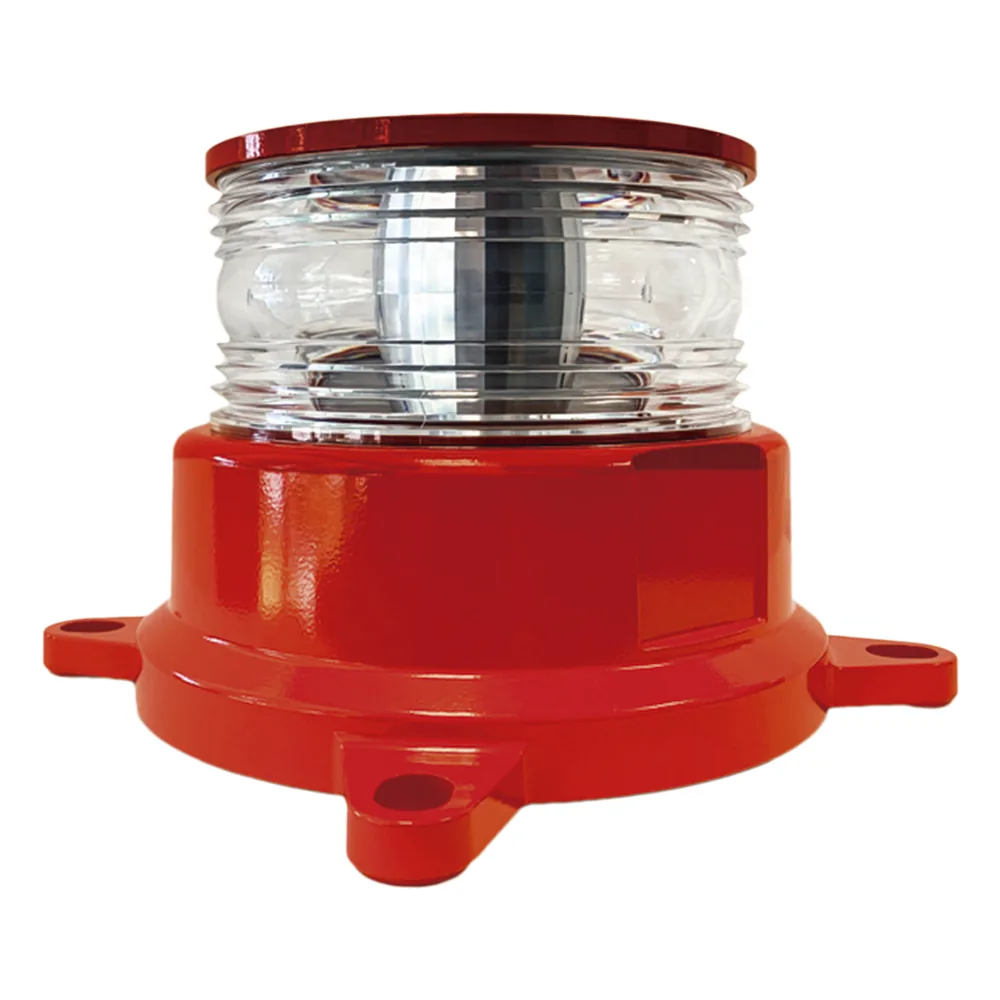 Baliza LED REDSTAR Intensidad Media para Obstáculos / 2000cd Rojo + 246mW/sr IR / 360° Horizontal + 3° Vertical / Alimentación AC-DC 120-240V / Protección IEEE C62.41 / Sincronización GPS / ADSL Integrado / IR Infrarroj