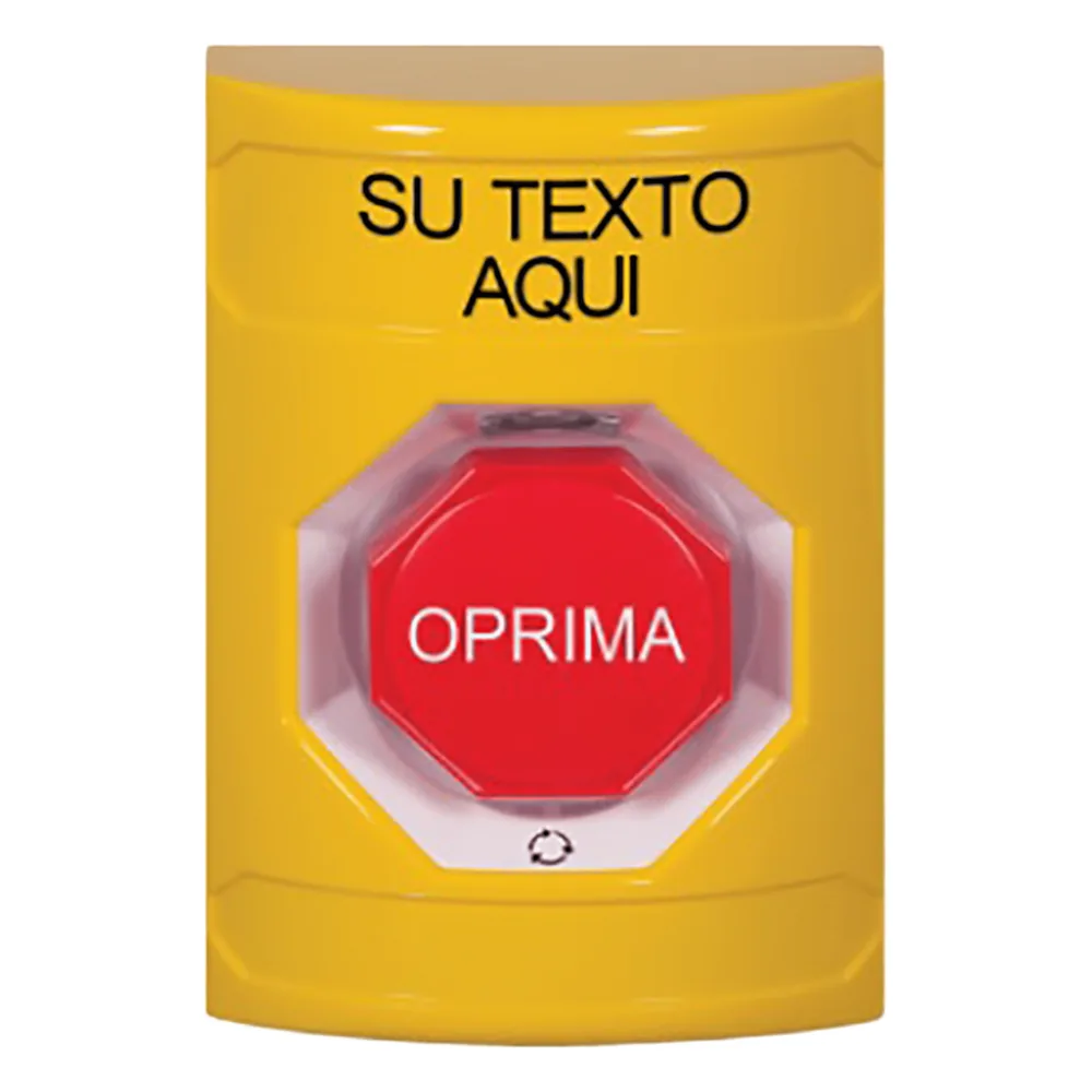 Botón de Texto Personalizado en Español, Girar para restablecer