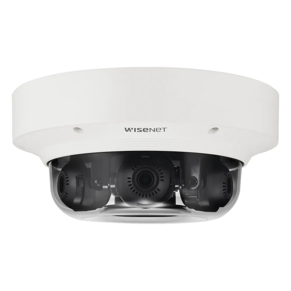 Cámara IP Multisensor 6MP ( 3 Sensores de 2MP) WDR 150 DB, Lente Motorizado 3 - 6 MM / HPOE / IP66 / IK10 / NEMA 4X