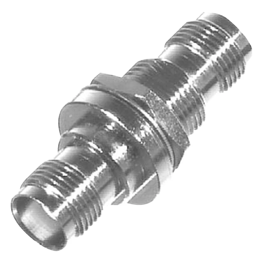 Adaptador de TNC Hembra Rosca Izquierda a TNC Hembra Rosca Izquierda para Panel, Níquel/ Oro/ Teflón.