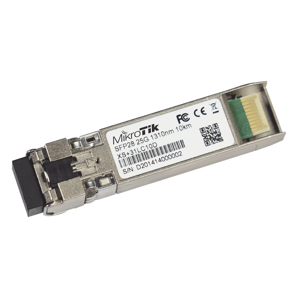 Transceptor MiniGbic XSFP+ 1G/10G/25G LC Duplex para fibra Mono Modo 10 Kms