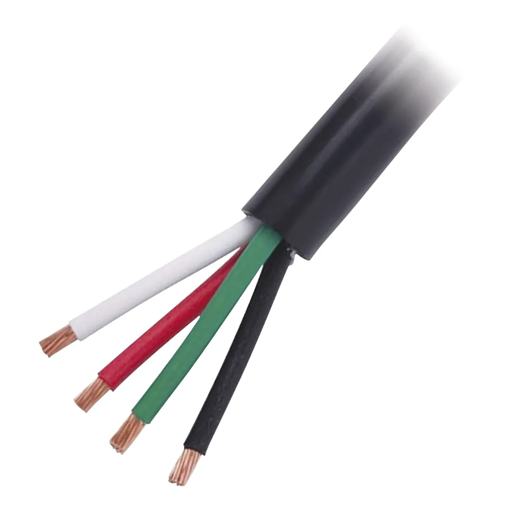 Cable Eléctrico de Uso Rudo 4 Hilos Calibre 12 AWG, Hasta 600 V. Rollo de 100 m.