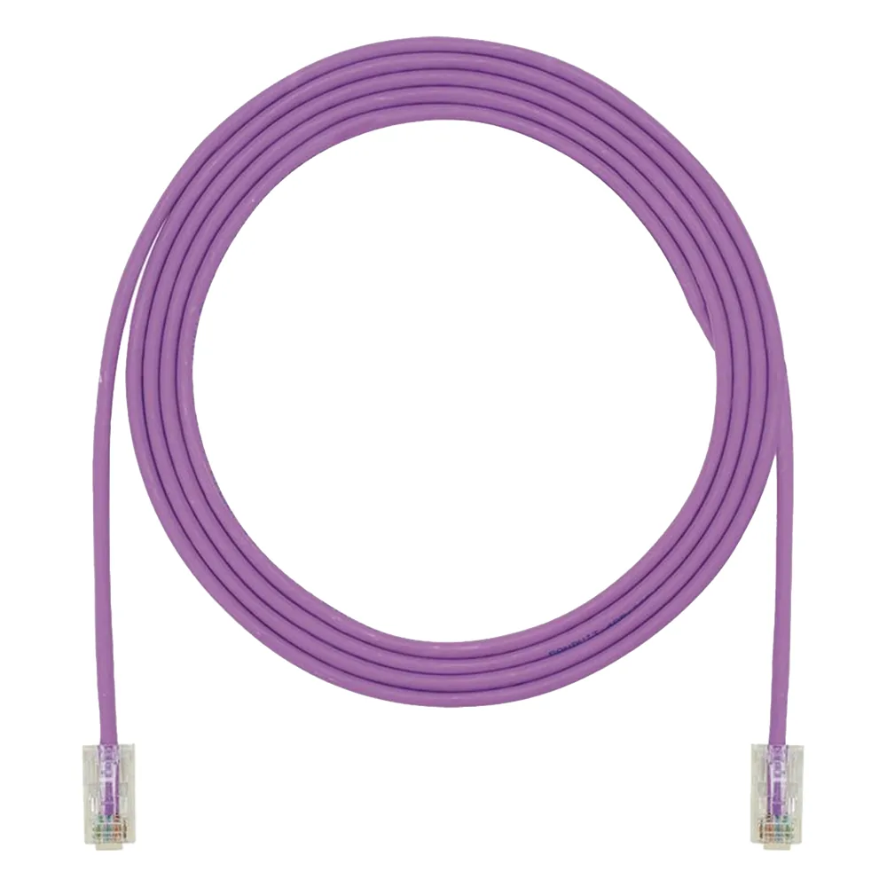 Cable de Parcheo UTP, Cat6A, 24 AWG, CM, Color Violeta, 20 Metros (65.62 Pies).
