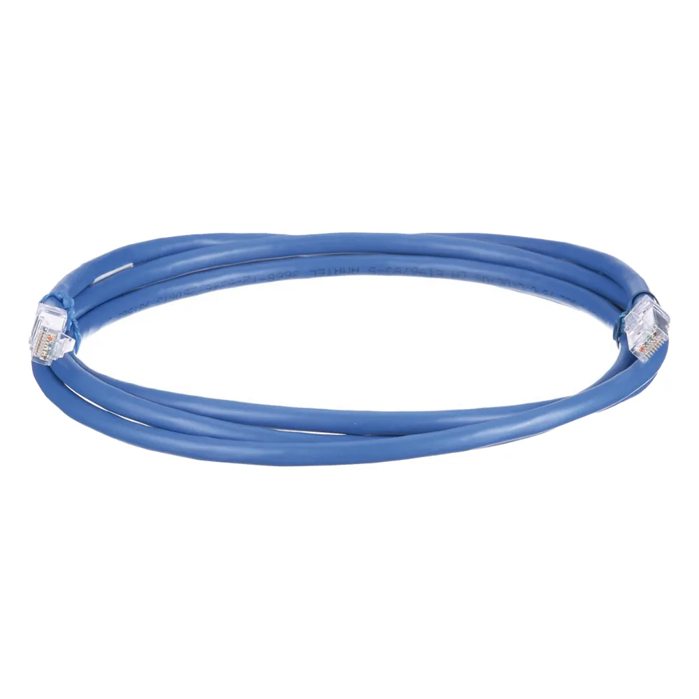 Cable de Parcheo UTP, Cat6A, 24 AWG, CM, Color Azul, 2 Metros (6.56 Pies).