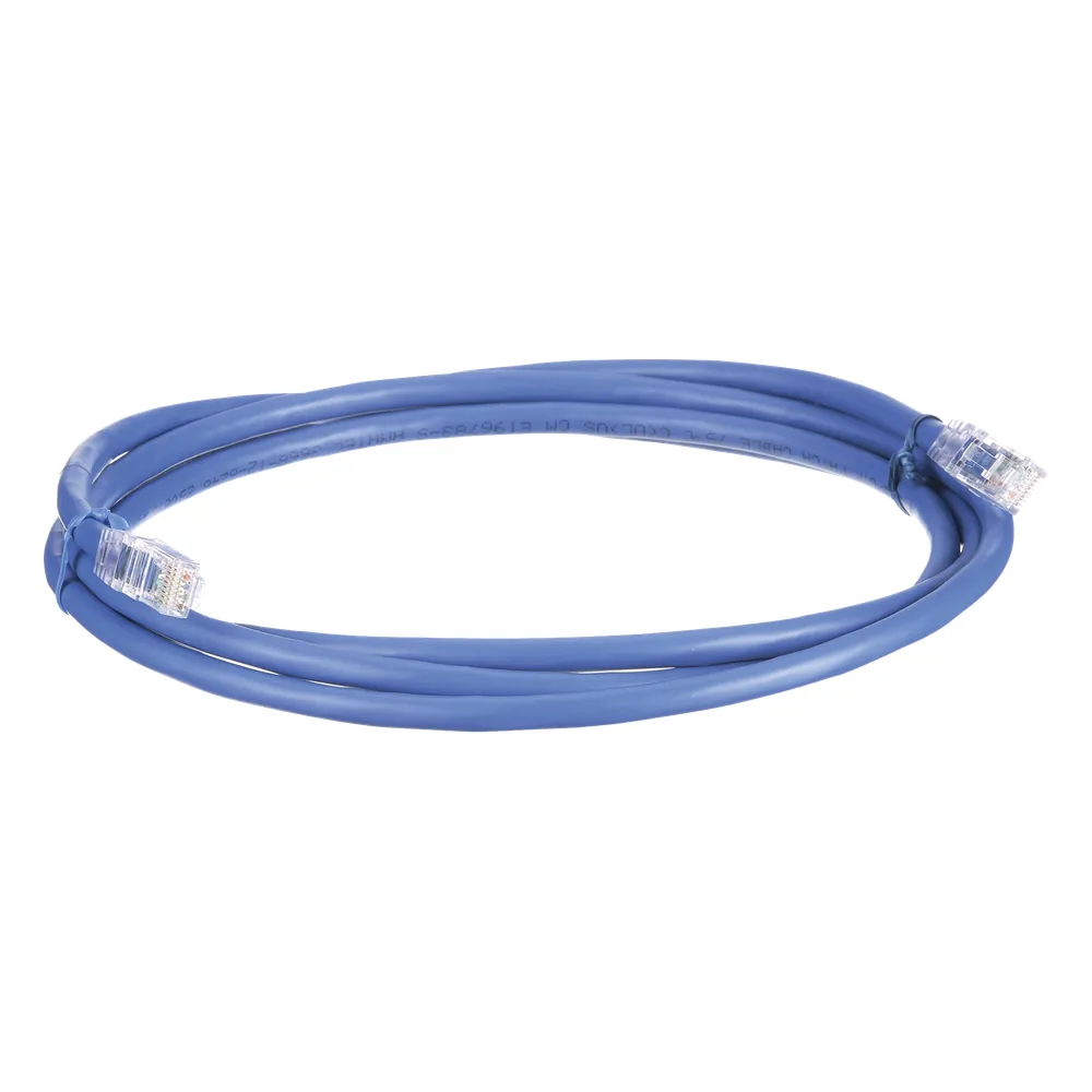 Cable de Parcheo UTP, Cat6A, 24 AWG, CM, Color Azul, 10.67 Metros (35 Pies)