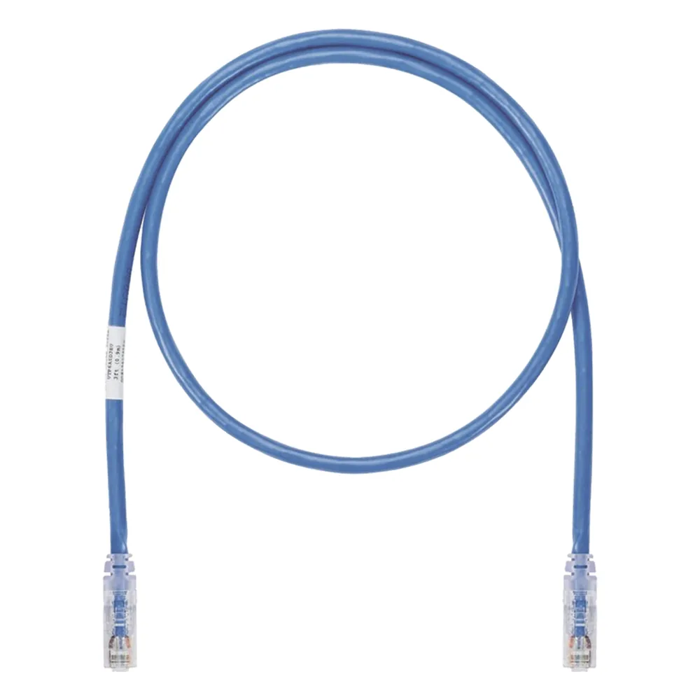 Cable de Parcheo UTP, Cat6A, 24 AWG, CM, Color Azul, 3 Metros (9.84 Pies).