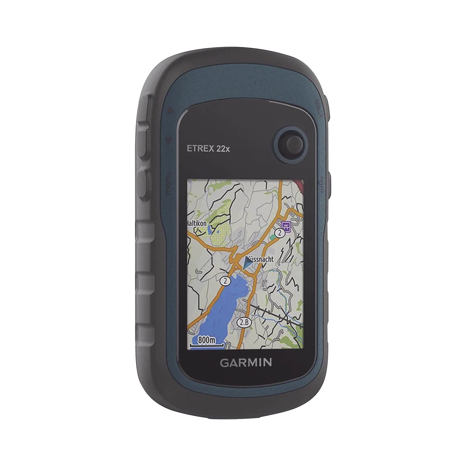 GPS Portátil eTrex 22 para Actividades al Aire Libre / Pantalla TFT Transflectiva de 2.2 Pulgadas / Resolución 240 x 320 Píxeles / 8 GB de Memoria / Mapas Preinstalados de Europa / Resistencia al Agua IPX7 / Compatible con microSD / B