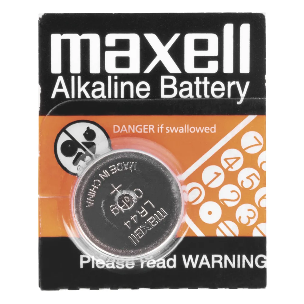 Batería Alcalina tipo LR44 (de botón) de 1.5 V 110 mAh