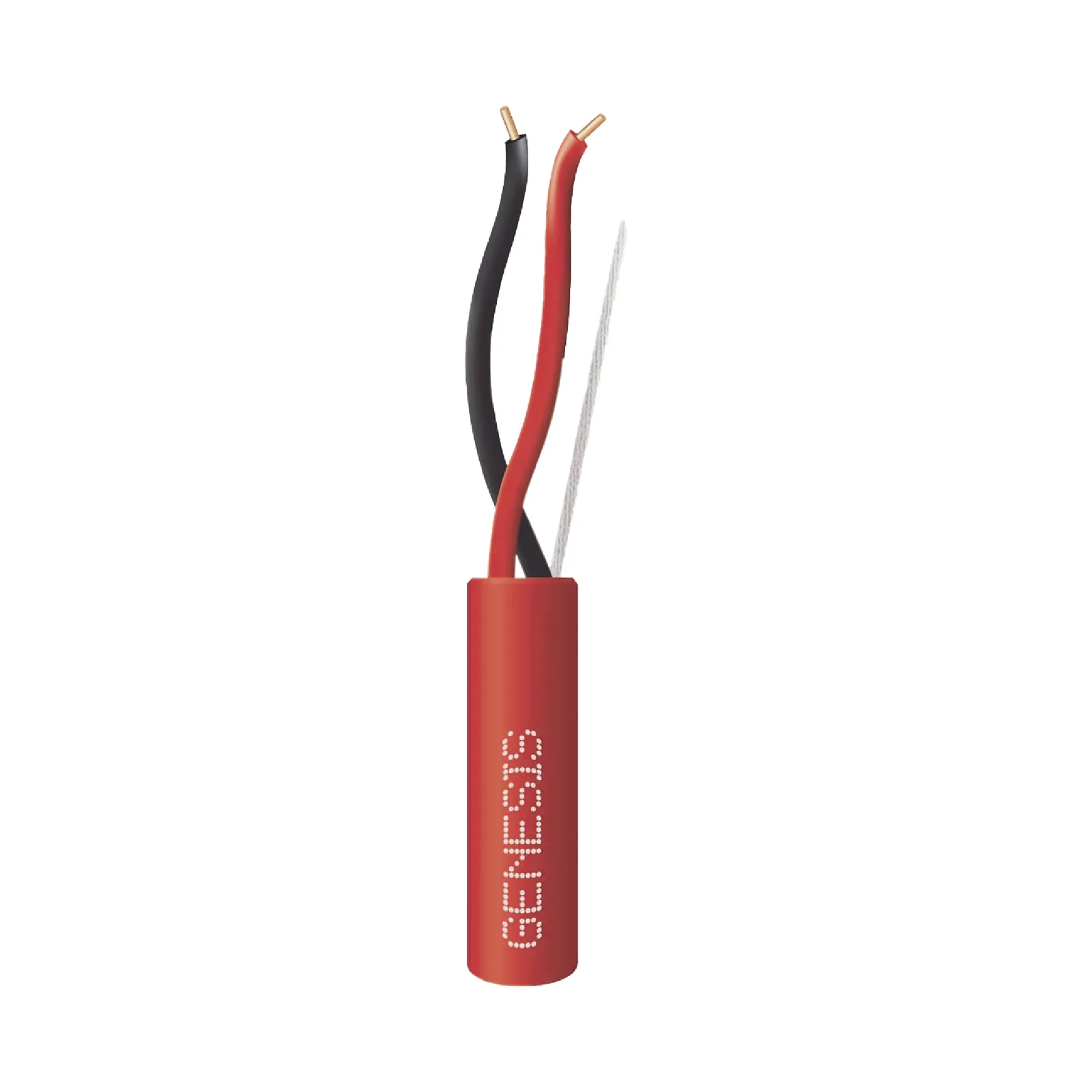 Bobina de 152 Metros (500 Pies) de Alambre / 2x18 AWG / Riser / Resistente al Fuego / Color Rojo / Tipo FPLR- CL3R - C(UL) -FT4 / Para Sistemas Contra Incendio o Sistemas de Evacuación