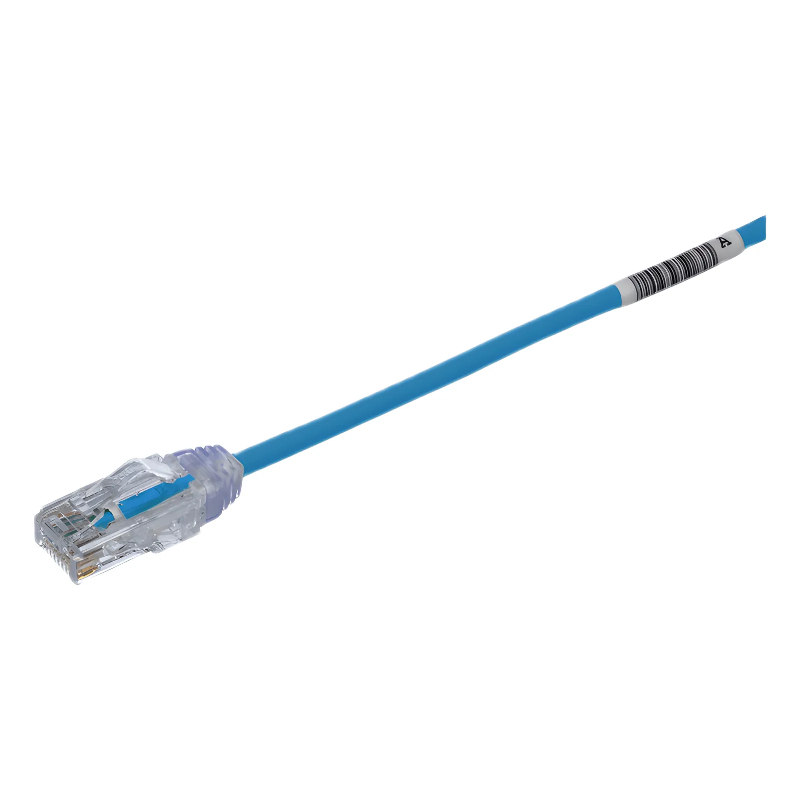 Cable de Parcheo TX6, UTP Cat6, Diámetro Reducido (28AWG), Color Azul, 0.5 Metros (1.64 Pies)