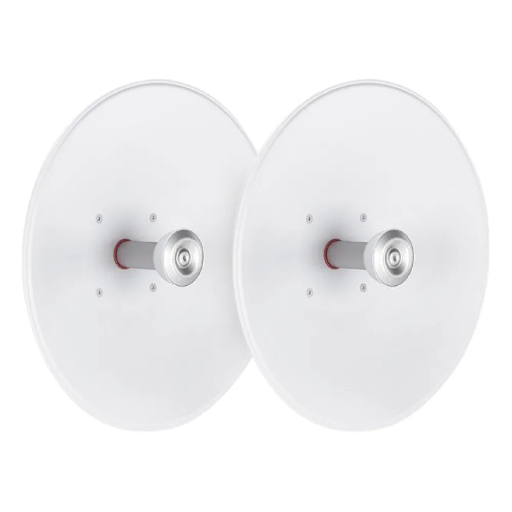 Paquete de 2 antenas UltraDish de 27.5 dBi, conector tipo Twistport y montaje innovador, 5180 - 6775 MHz