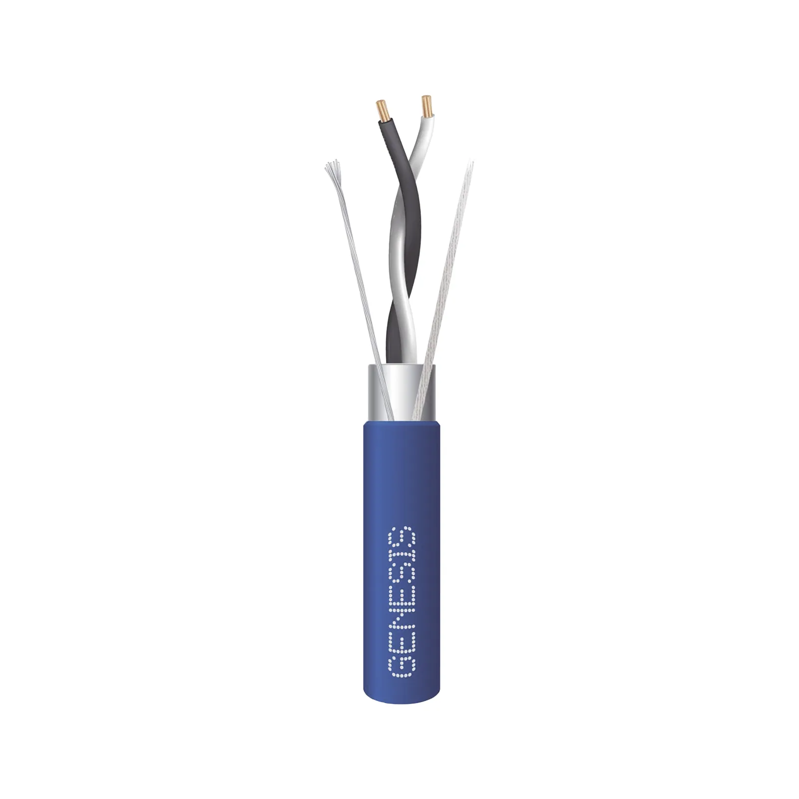 Bobina de 305 m (1000 ft) / Cable para Datos EIA-485 2x22 AWG / Blindado Trenzado / Plenum / Azul