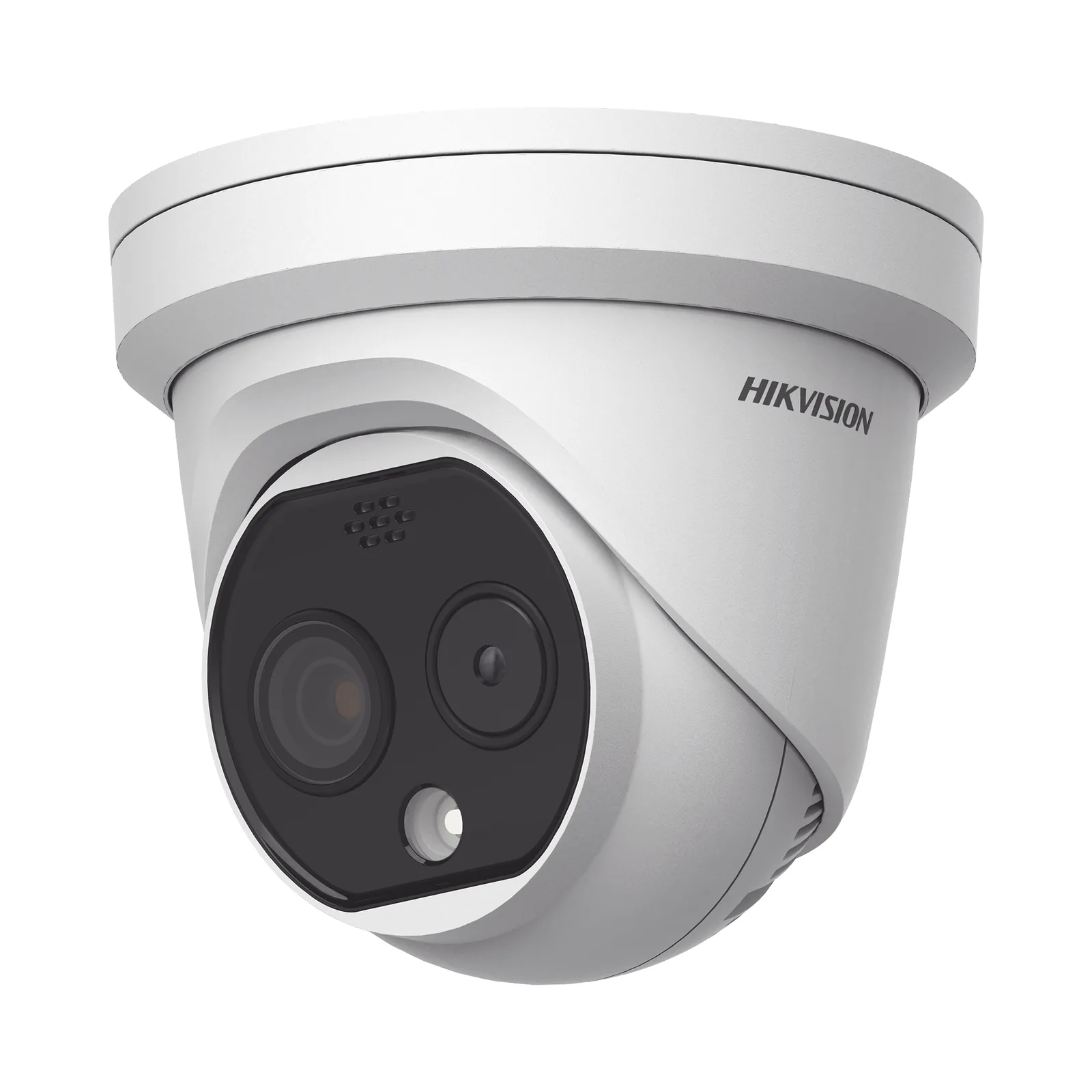 Turret IP Dual / Térmica 1.8 mm (160 x 120) / Óptico 2 mm (4 Megapixel) / DETECCIÓN DE PERSONAS 53 m /15 mts IR / Exterior IP67 / PoE / Termométrica / Detección de Fuego / Detección de Te / Micro SD 32 GB Incluida