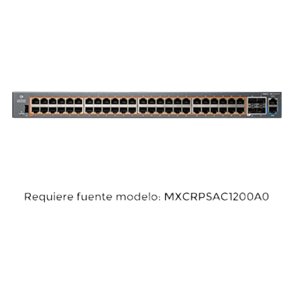Switch PoE inteligente / cnMatrix EX2052R-P / PoE+ / 48 puertos x 1 Gps / 4 SFP+, fuente de alimentación extraíble