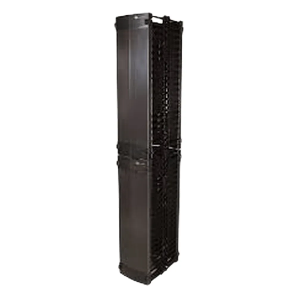 Organizador Value Vertical Doble de 45UR, Fabricado en Acero Laminado en Frio, 6in (152mm) de Ancho