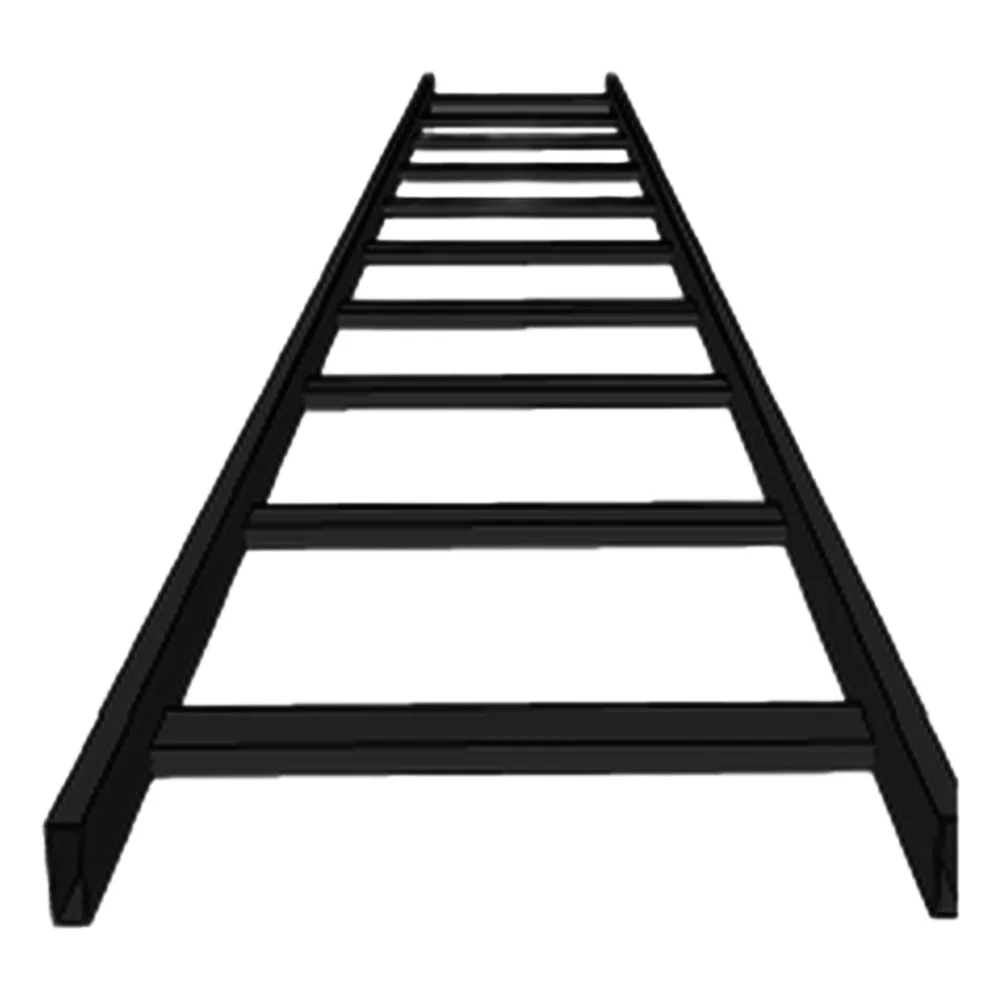 Escalera tubular, tramo recto epoxica de 1.5" de Peralte x 4" de Ancho, tramo de 3 m, ideal para Centros de Datos
