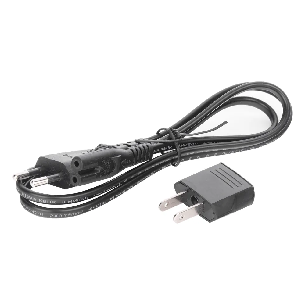 Cable de Corriente Bifásico Conector Tipo 8 (1 Metro (3.28 Pies))