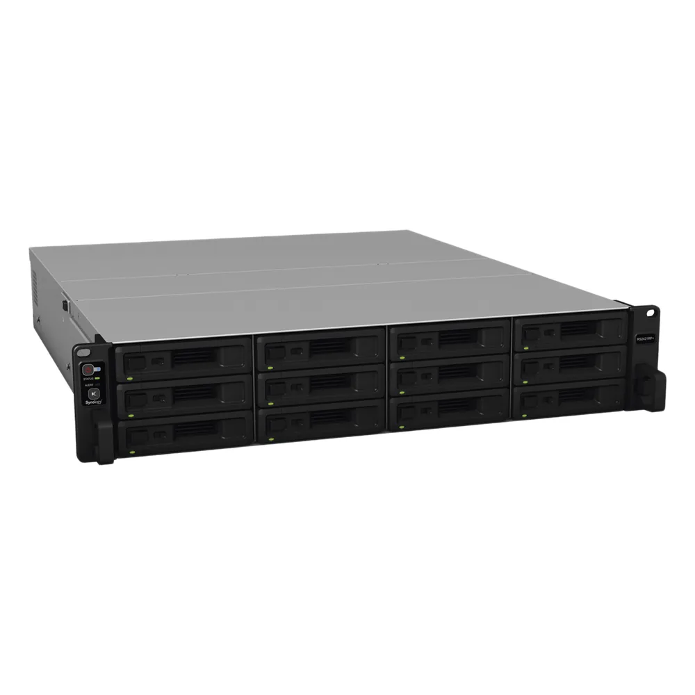 Servidor NAS para rack de 12 bahías / Expandible a 24 bahías / Hasta 288 TB / Doble fuente de poder
