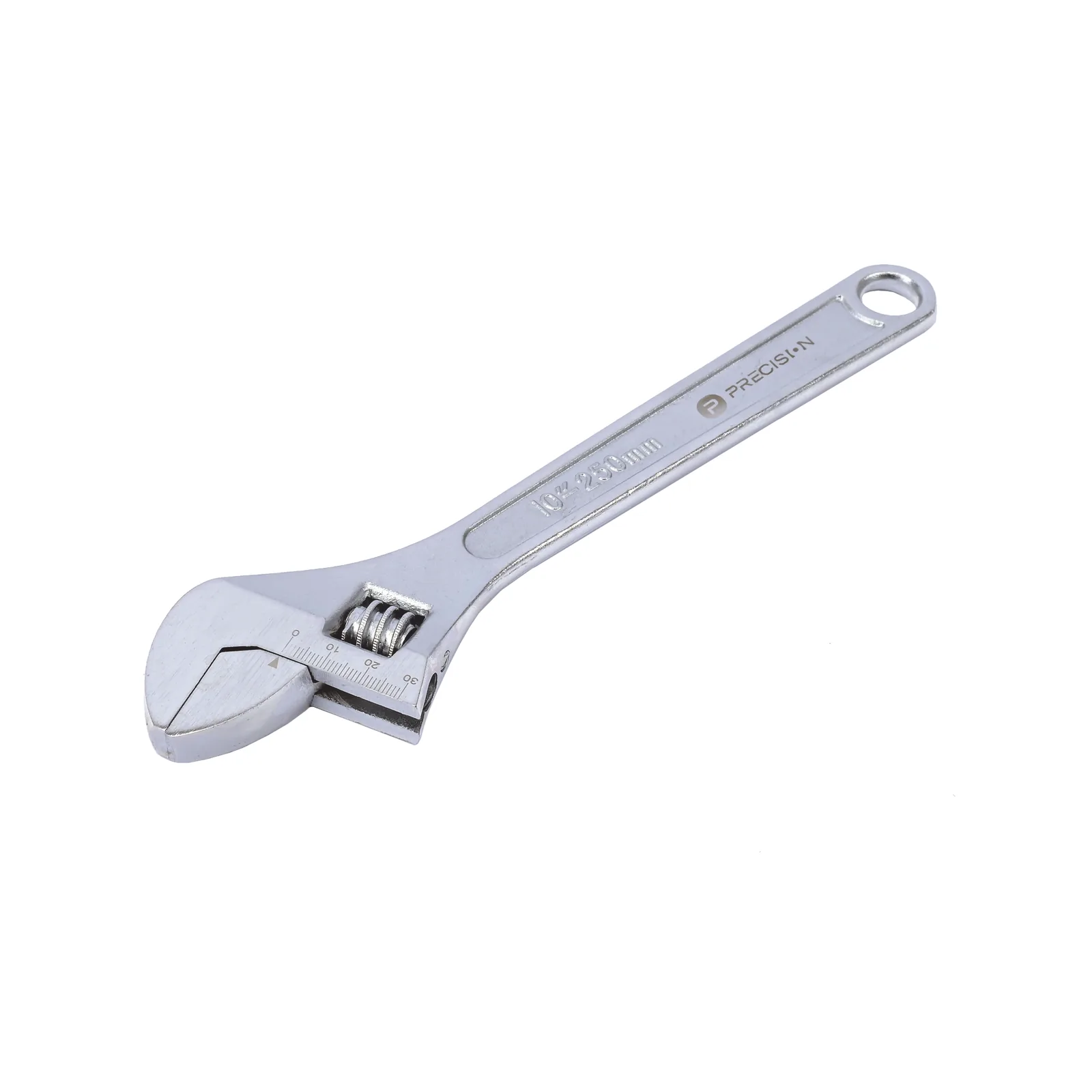 Llave Ajustable (Perico) de 20.5 cm (10”). Apertura máxima de Mordaza de 30 mm.