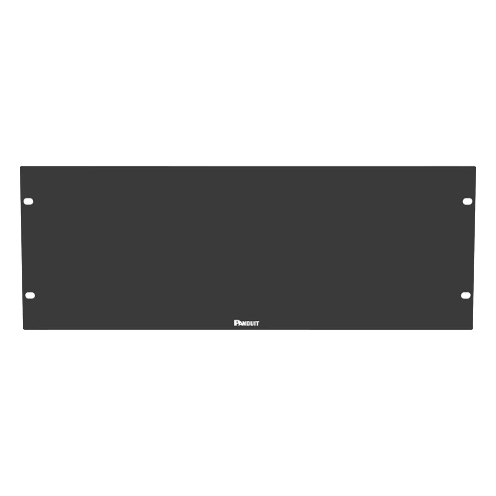 Tapa Ciega Para Rack Estándar de 19in, Plano, de Acero, 4UR, Color Negro