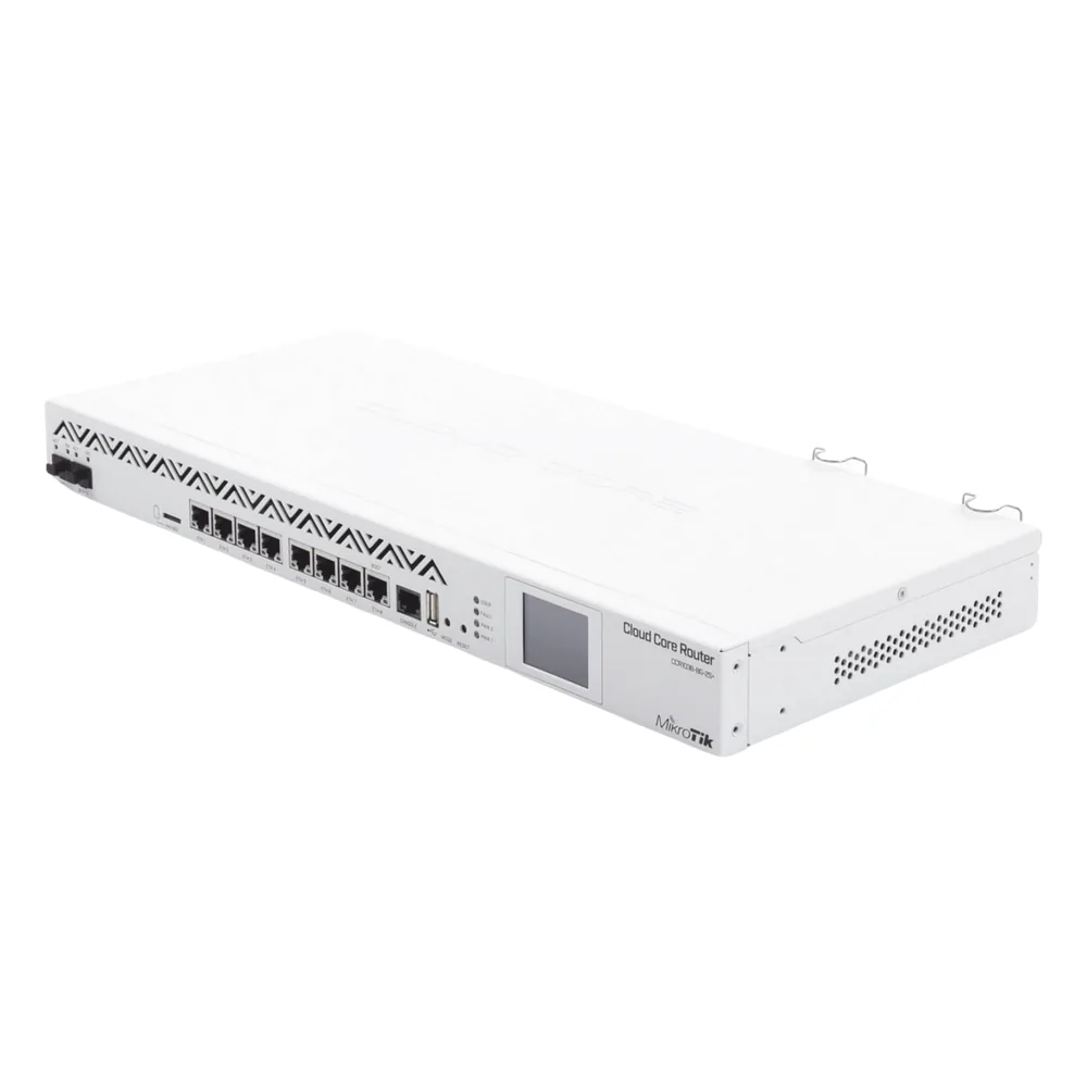 (CCR1036-8G-2S+EM) Cloud Core Router, CPU 36 Nucleos, 8 puertos Gigabit Ethernet, 2 puertos SFP+ y 8 GB Memoria