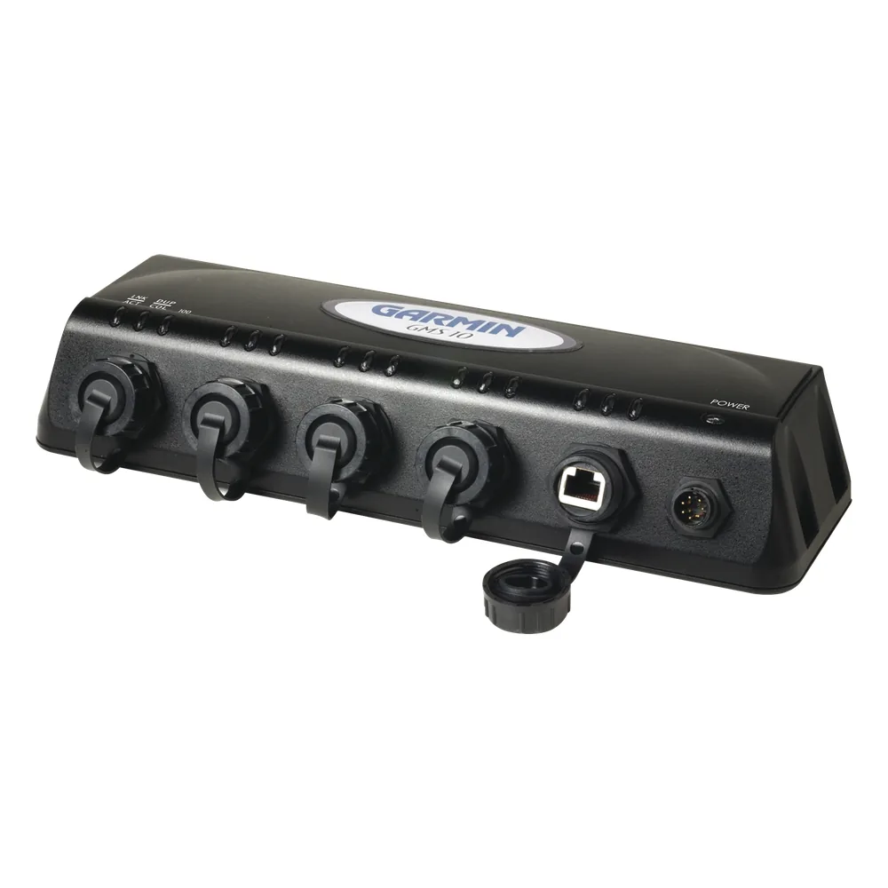 Switch Expansor de Red GMS 10 / 5 Puertos 100 MB / Garmin Marine Network / Plug-and-Play / Conexiones Selladas para Ambiente Marino