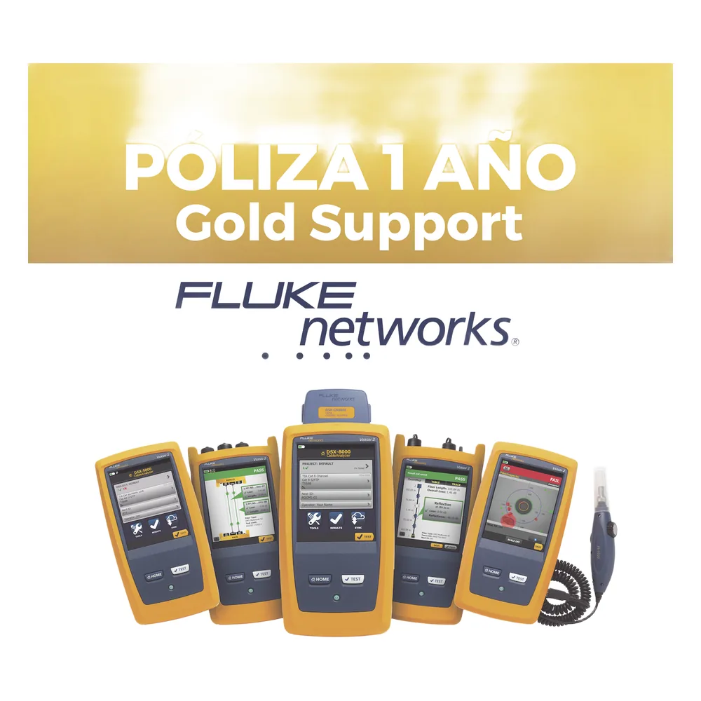 Poliza de 1 Año de Soporte Gold para Certificador DSX2-8000INT
