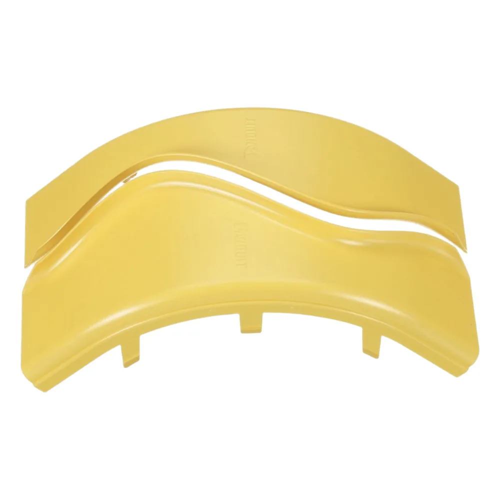 Tapa de Bajada Vertical Exterior de 90º, Para uso con Canaletas 4X4 FiberRunner™, Color Amarillo