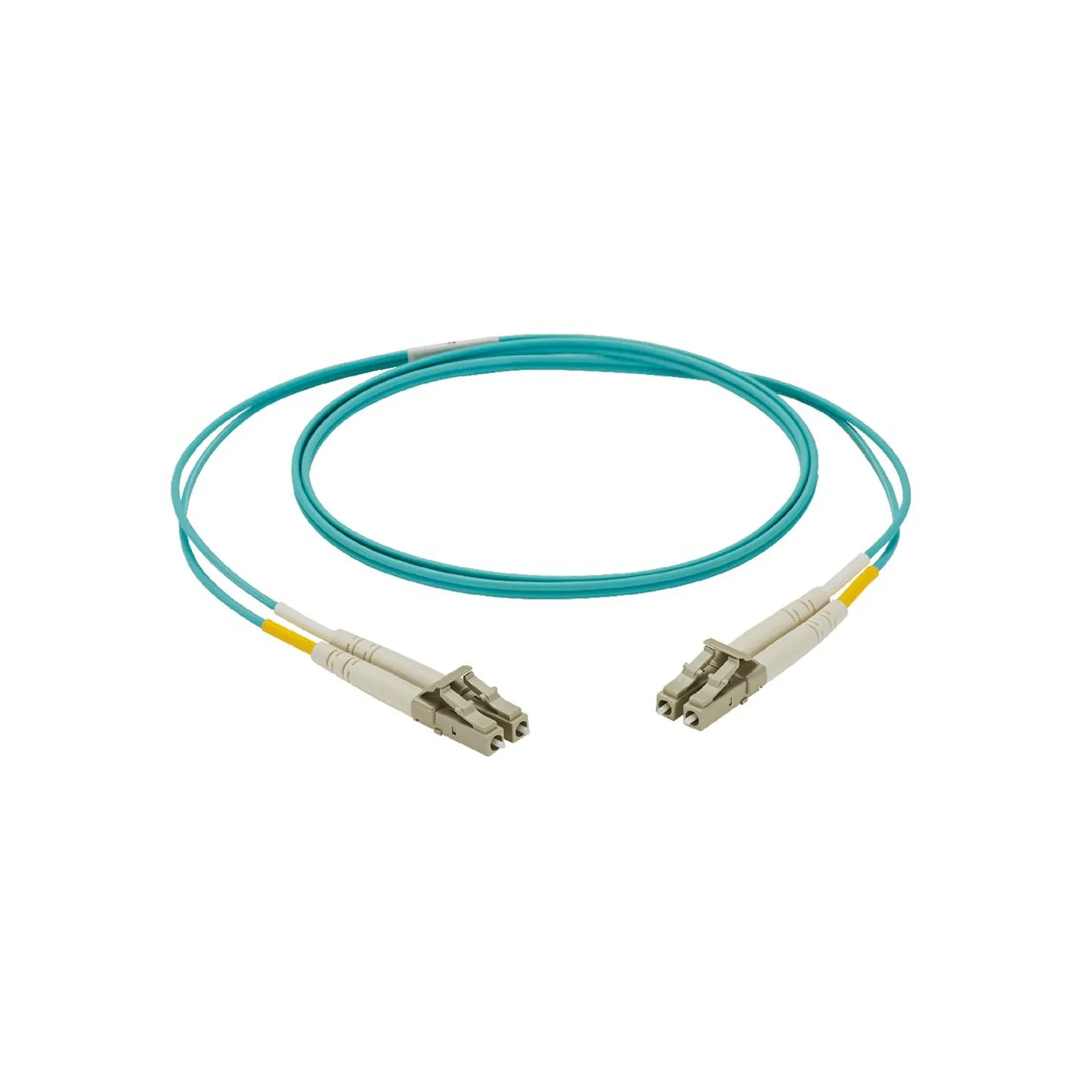 Jumper de Fibra Óptica NetKey Multimodo 50/125 OM3, LC-LC Duplex, LSZH, Color Aqua, 3 Metros (9.84 Pies)