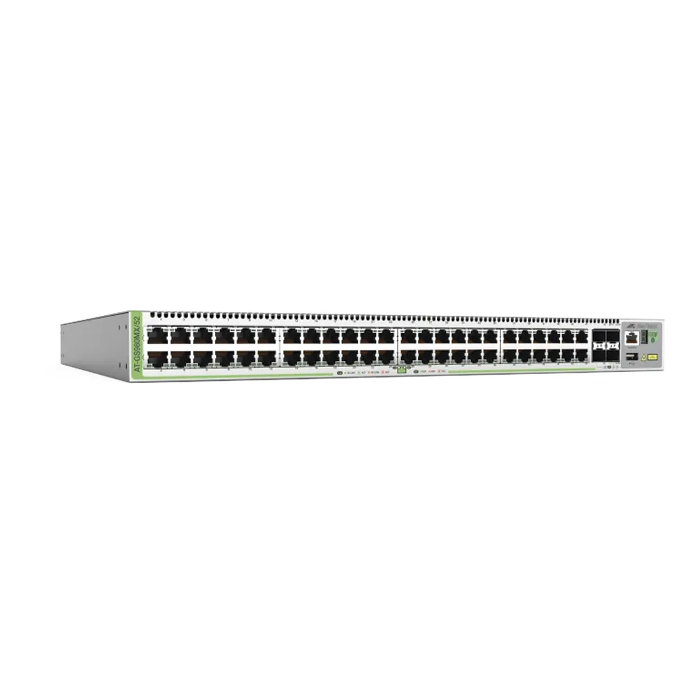 Switch Apilable L3 lite, 48 puertos 10/100/1000-T, 4 puertos SFP+ 10G