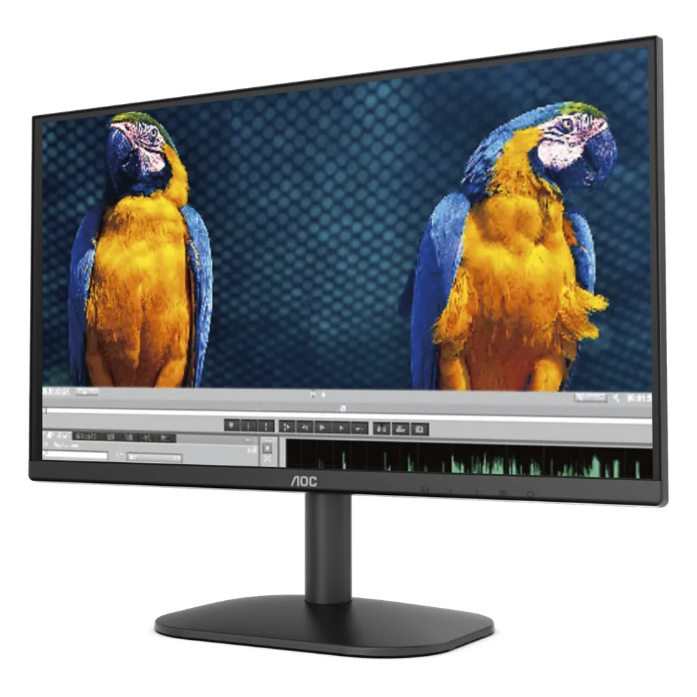 Monitor LED de 23.8" VESA, Resolución 1920 x 1080 Pixeles, Entradas de Video VGA/HDMI. Panel VA LCD Backlight LED. Ultra Delgado