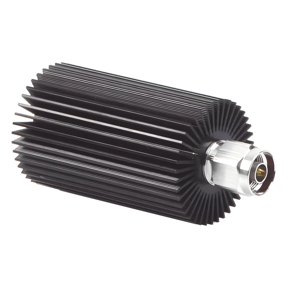 Carga Terminal de 50 Ohm, 0-960 MHz, Perdida por Retorno de 25 dB, 30 Watt, Conector N Macho para Circuladores dB Spectra.