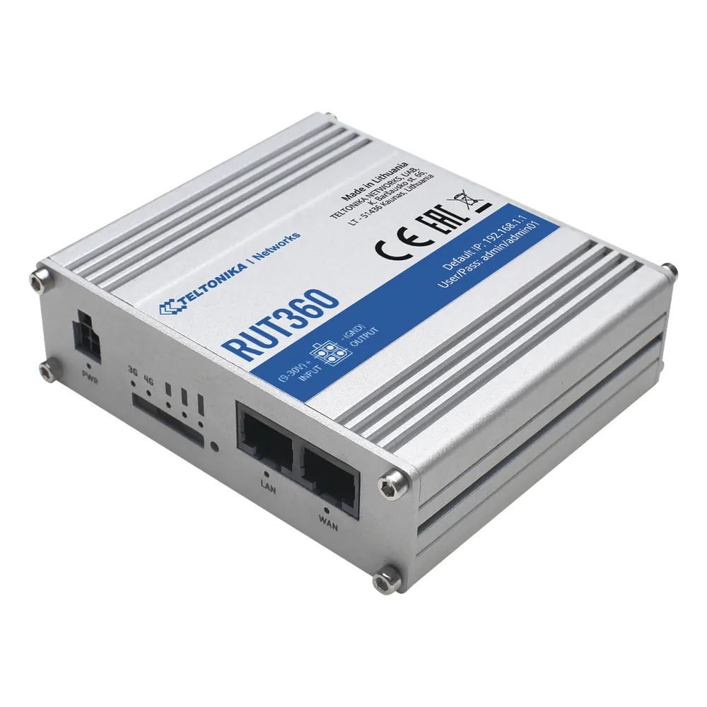 Router Industrial 4G LTE CAT6, WiFi 2.4GHz , Bandas: B2, B4, B5, B7, B12, B13, B25, B26, B29, B30, B66