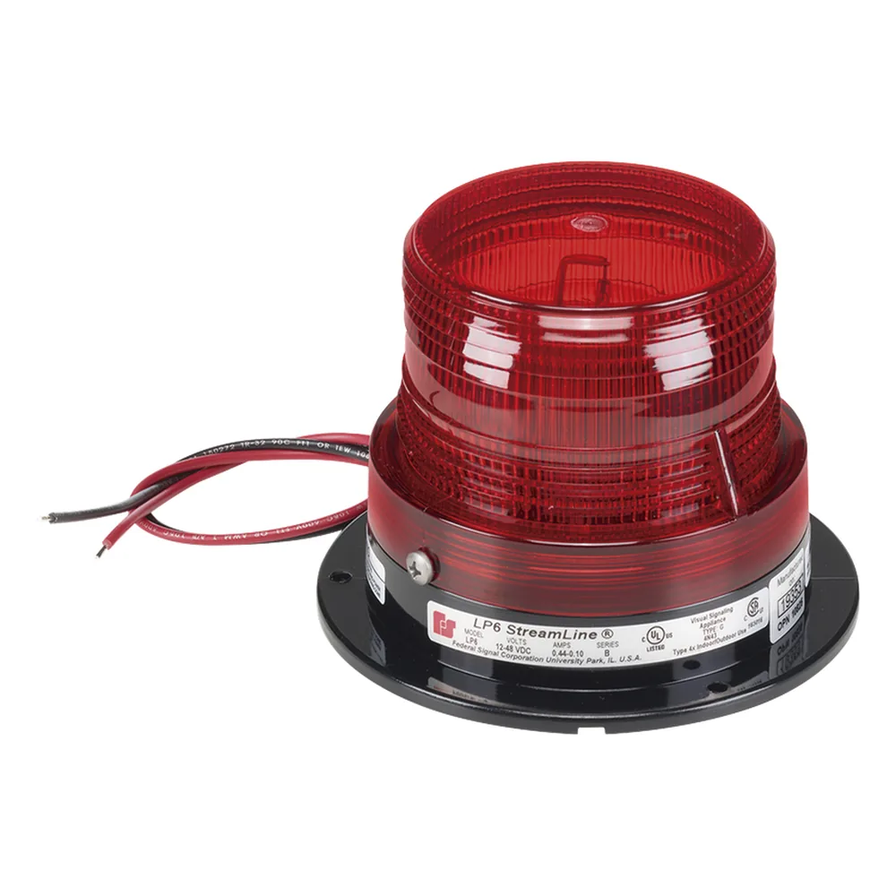 Luz Estroboscópica LED / Modelo LP6 / 2.0 Joules / 65-95 FPM / 12-48 Vdc/ Montaje en Superficie / Interior y Exterior / UL